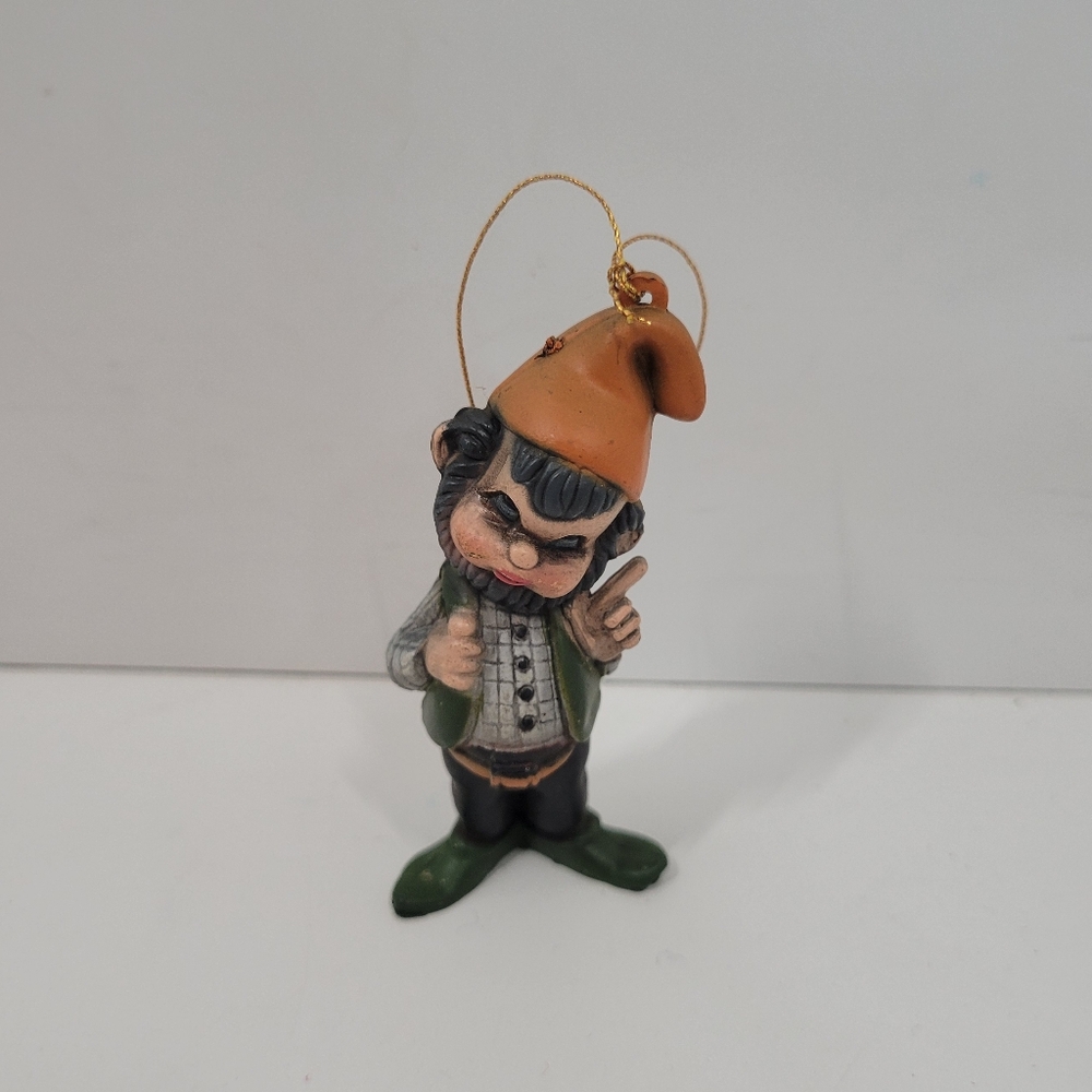 Vintage Macau Gnome Elf Christmas Holiday Ornament